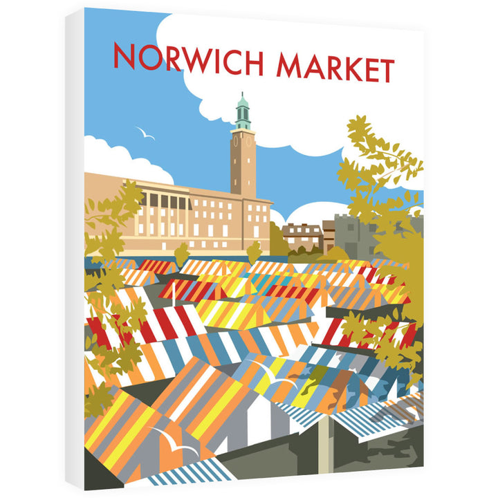 Norwich Market, Norfolk Canvas