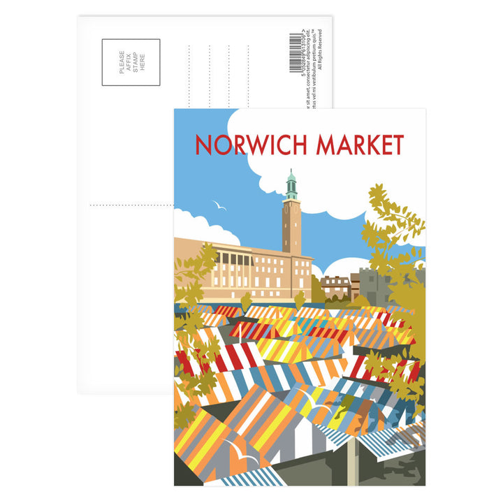 Norwich Market, Norfolk Postcard Pack