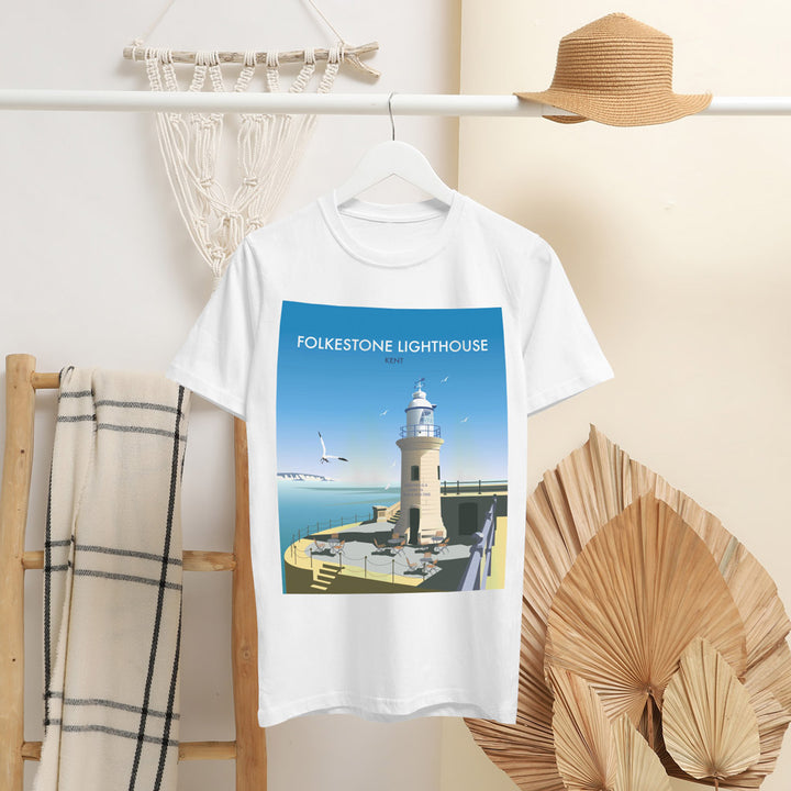 Folkestone Lighthouse T-Shirt by Dave Thompson
