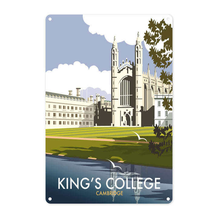 King's College, Cambridge Metal Sign
