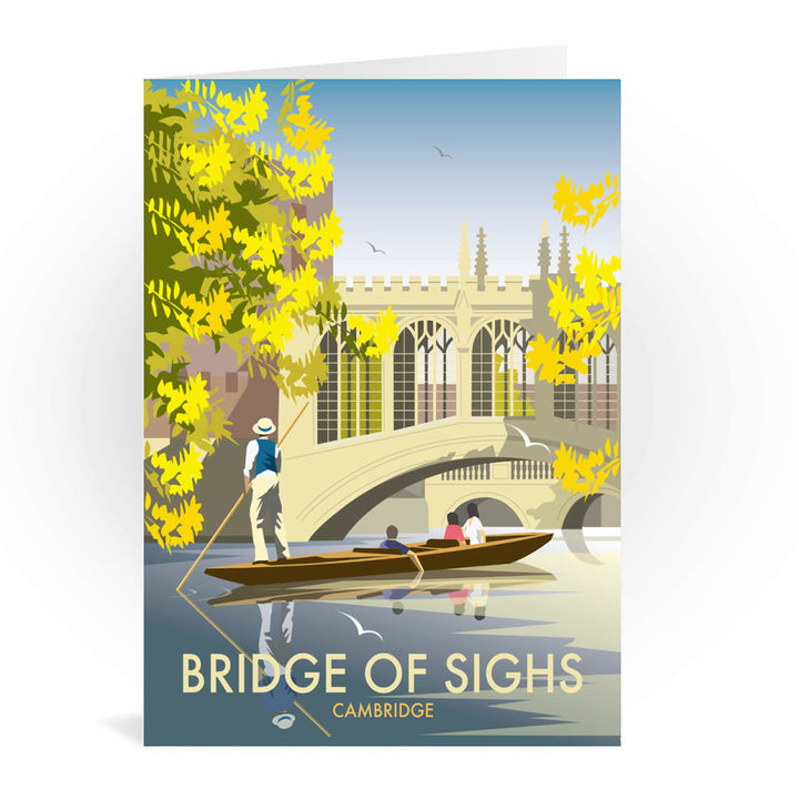 The Bridge of Sighs, Cambridge Greeting Card 7x5