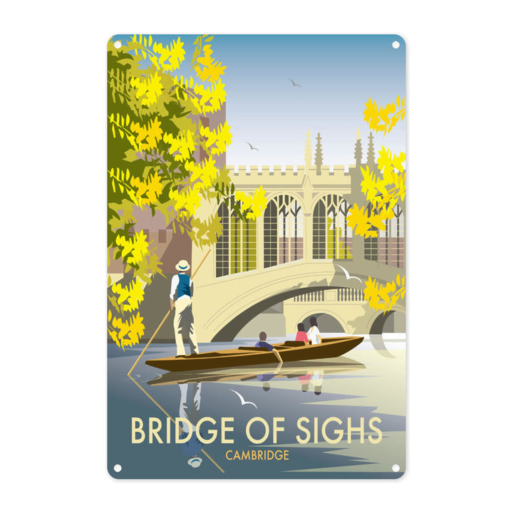 The Bridge of Sighs, Cambridge Metal Sign