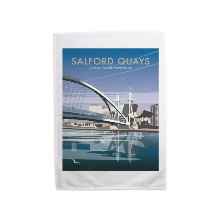 Salford Quays, Greater Manchester Tea Towel