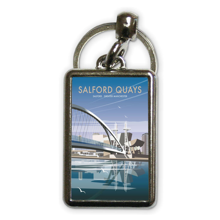 Salford Quays, Greater Manchester Metal Keyring