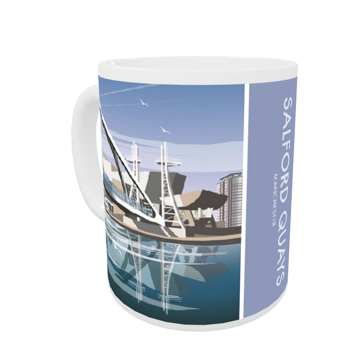 Salford Quays, Greater Manchester Coloured Insert Mug