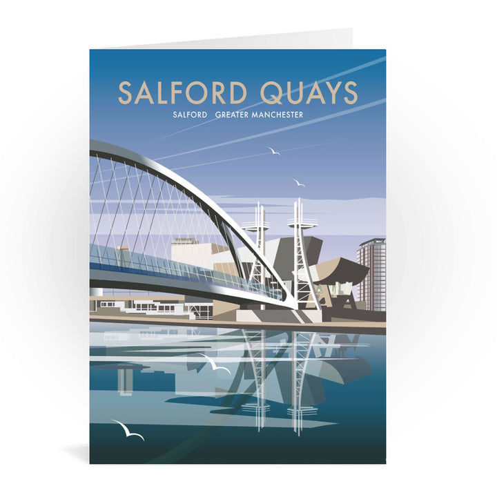 Salford Quays, Greater Manchester Greeting Card 7x5
