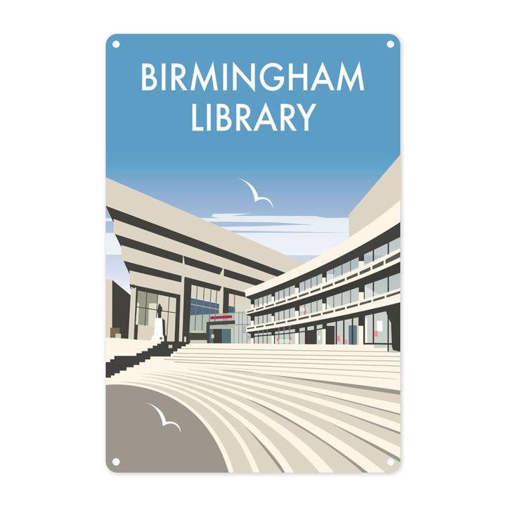 Birmingham Central Library Metal Sign