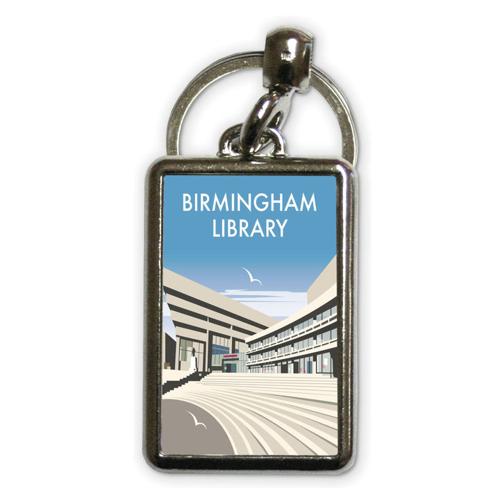 Birmingham Central Library Metal Keyring