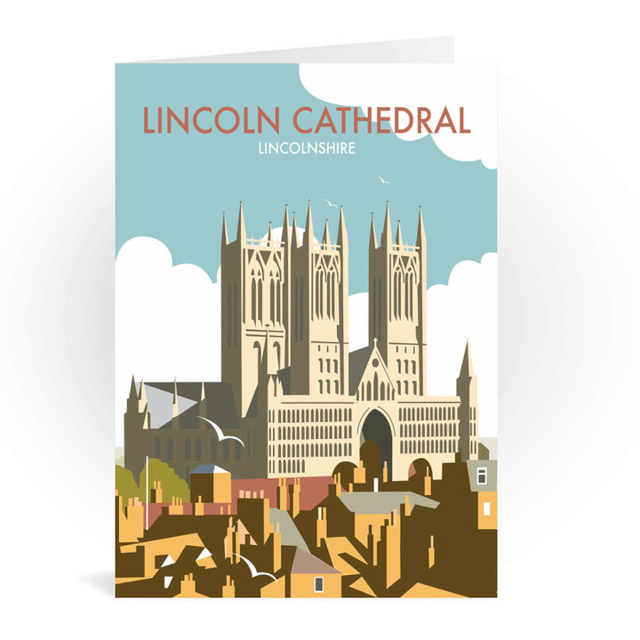 Lincoln Cathedral Greeting Card 7x5