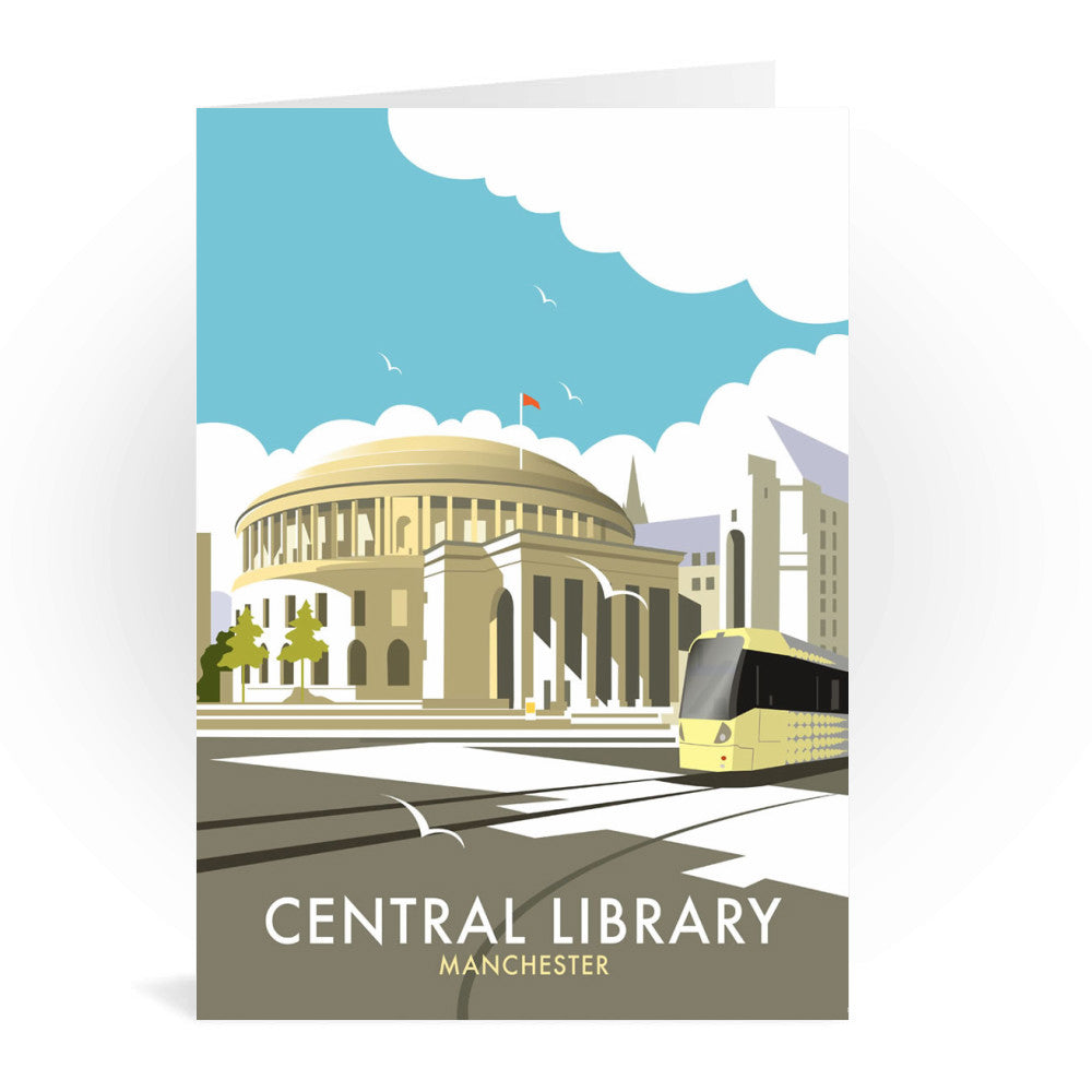 Manchester Central Library, Greeting Card 7x5