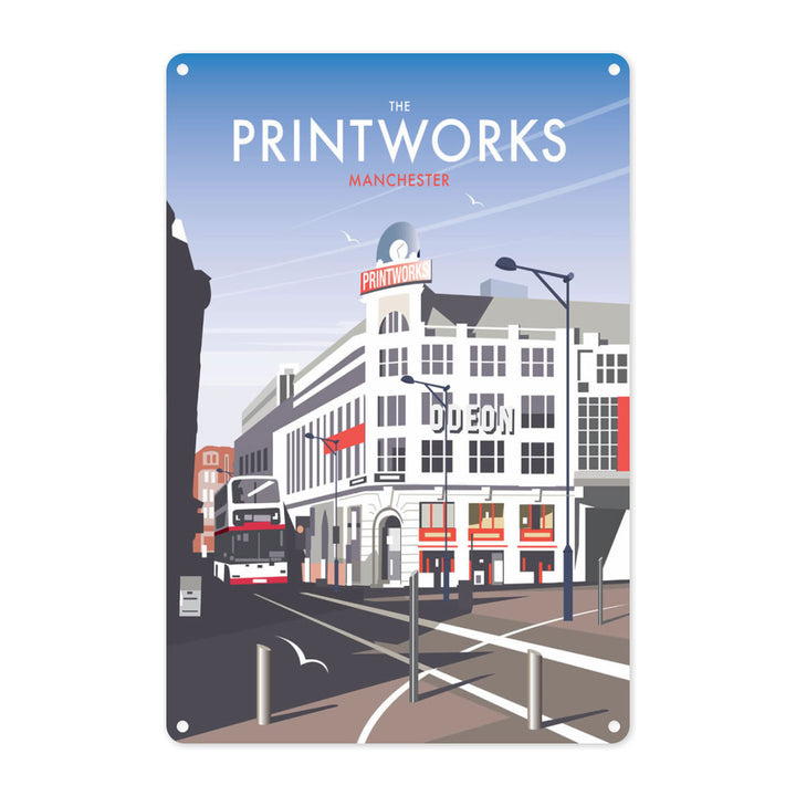 The Printworks, Manchester Metal Sign