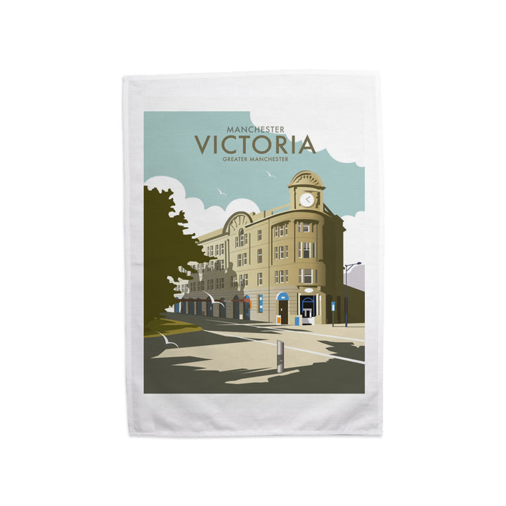 Victoria Station, Manchester Tea Towel