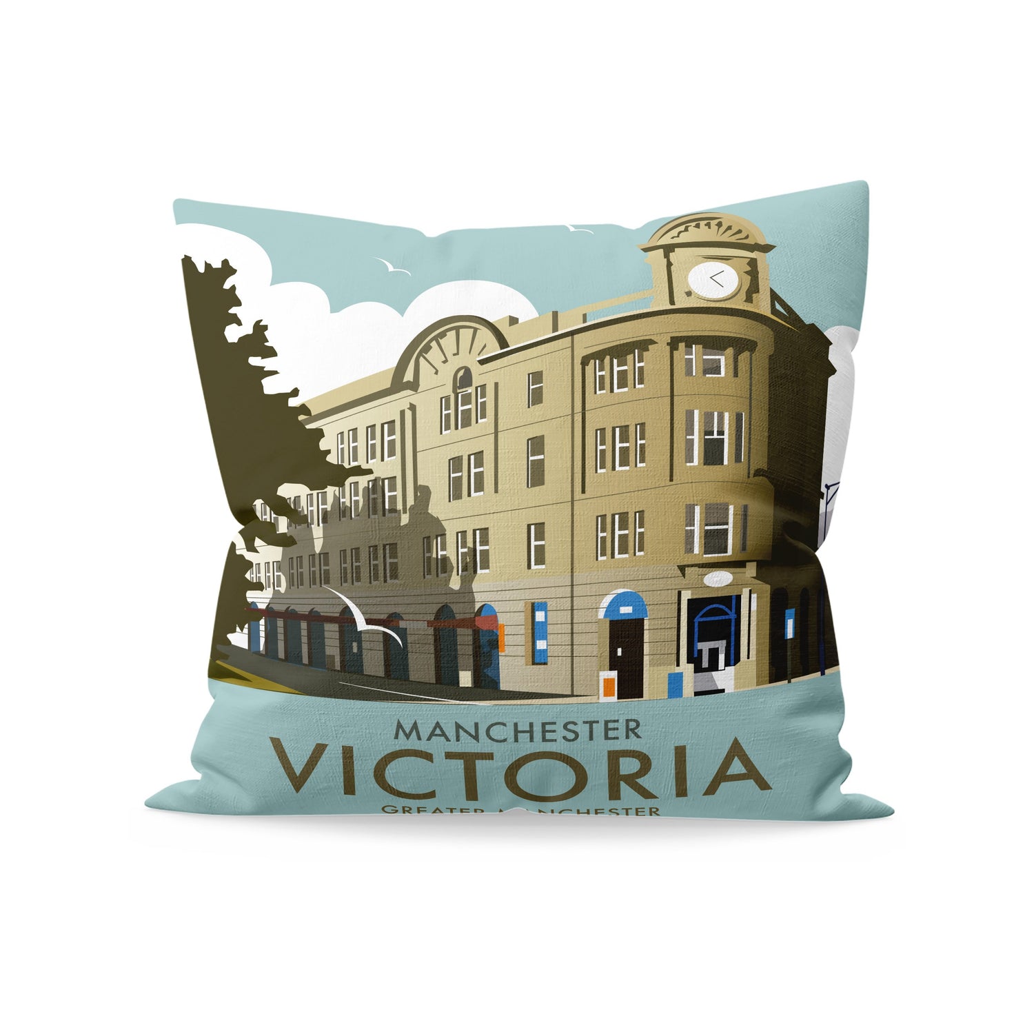 Victoria Station, Manchester Fibre Filled Cushion