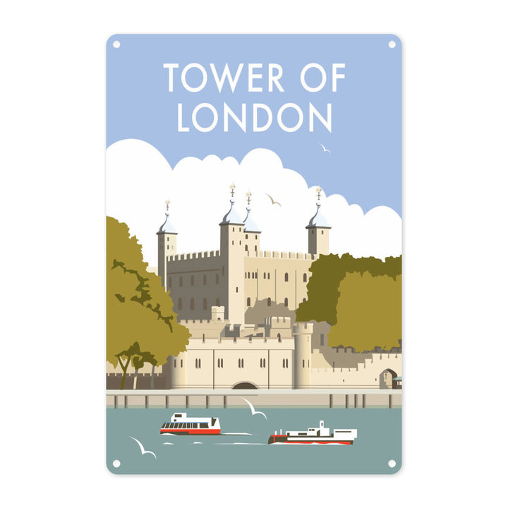 The Tower of London Metal Sign