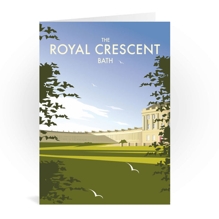 The Royal Crescent, Bath Greeting Card 7x5