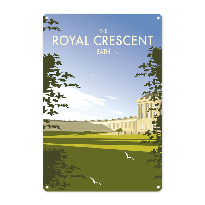 The Royal Crescent, Bath Metal Sign