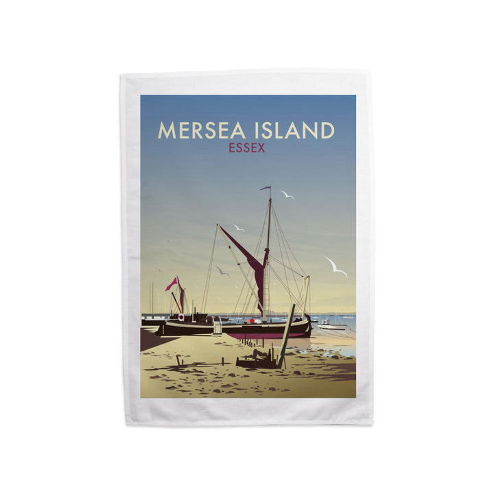 Mersea Island, Essex Tea Towel