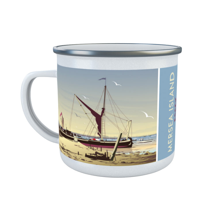 Mersea Island, Essex Enamel Mug