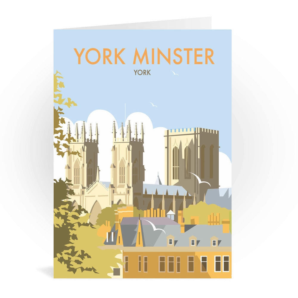 York Minster Greeting Card 7x5