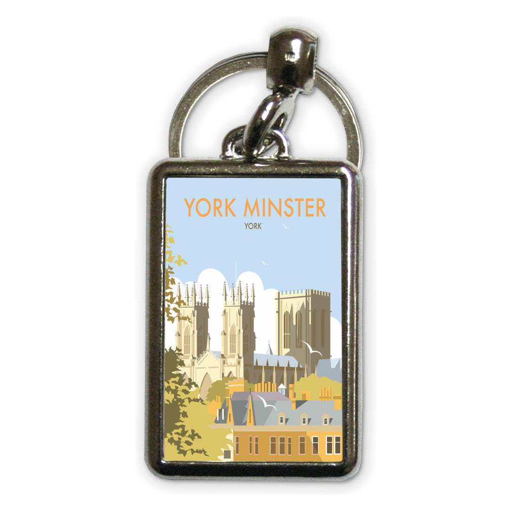 York Minster Metal Keyring