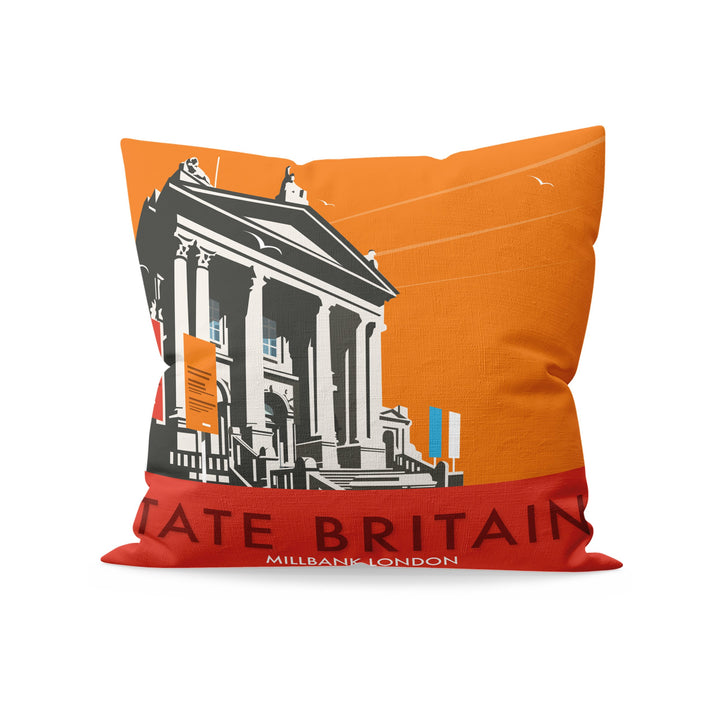 Tate Britain (Orange) Cushion