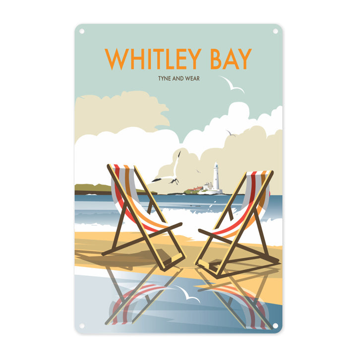 Whitley Bay Metal Sign