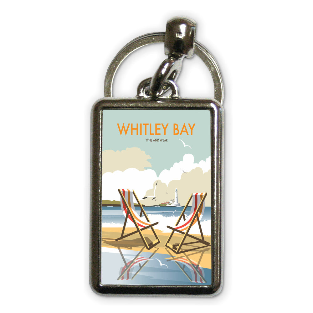 Whitley Bay Metal Keyring