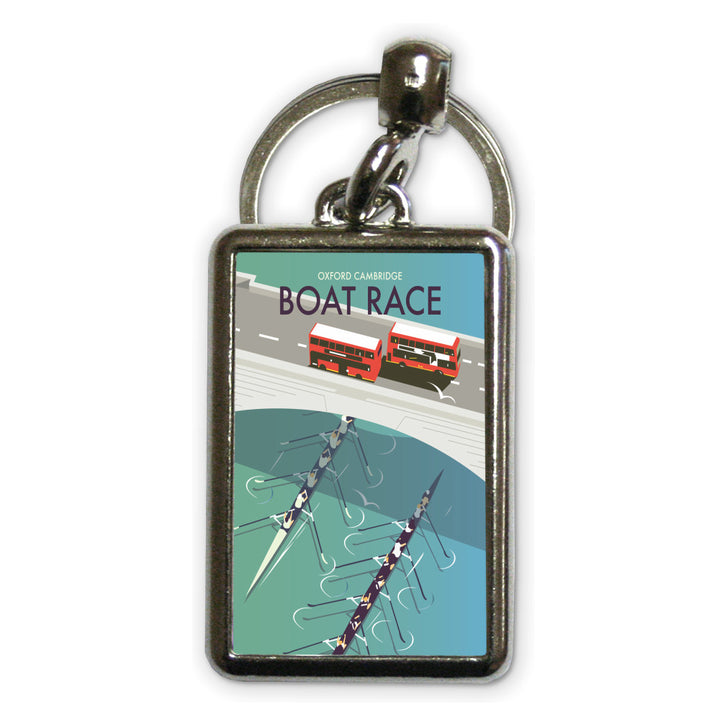 The Boat Race Metal Keyring