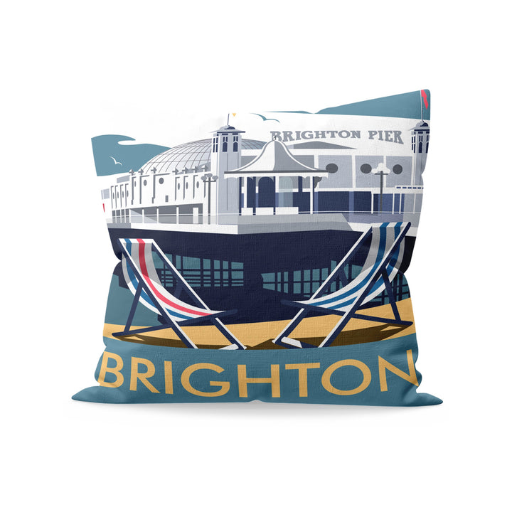 Brighton Pier Fibre Filled Cushion