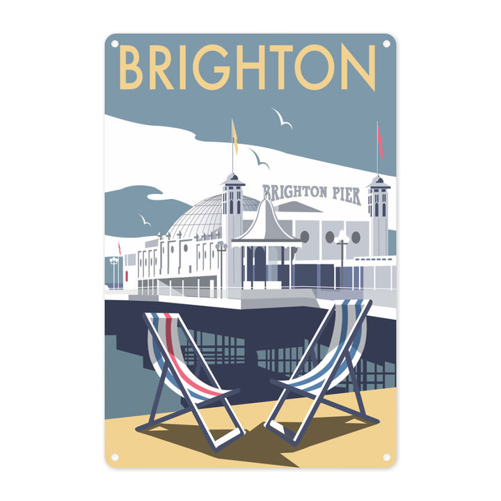 Brighton Pier Metal Sign