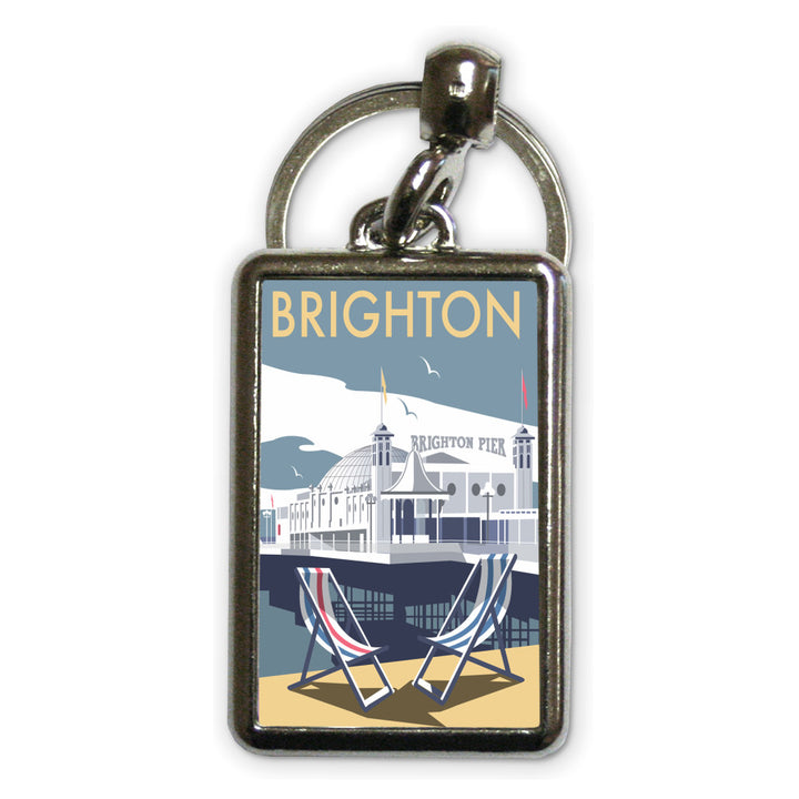 Brighton Pier Metal Keyring