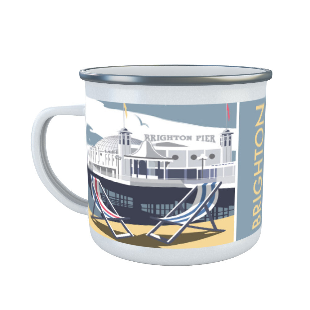 Brighton Pier Enamel Mug