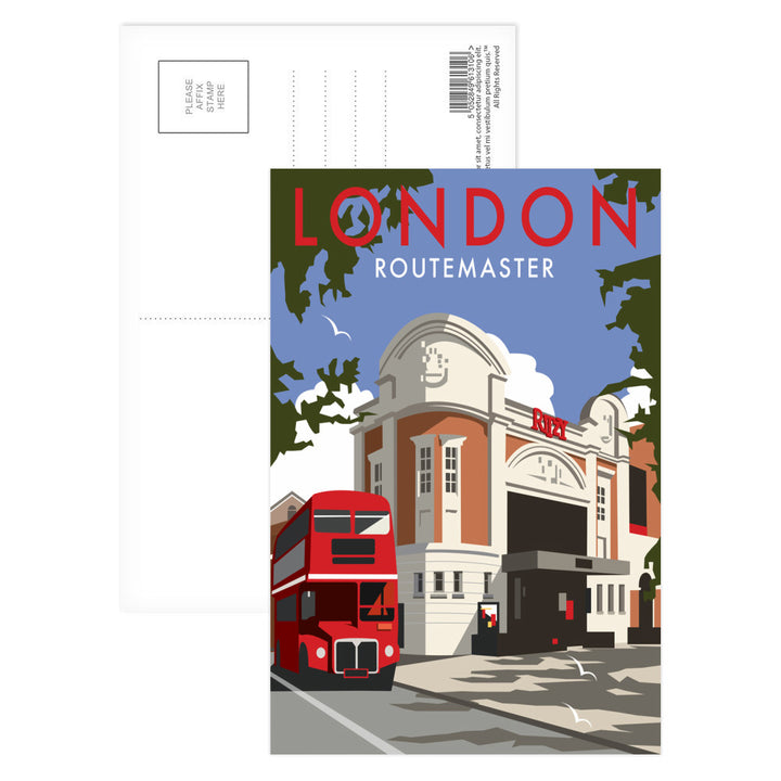London Routemaster Ritzy Postcard Pack
