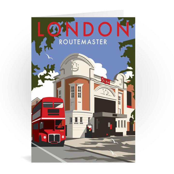 London Routemaster Ritzy Greeting Card 7x5