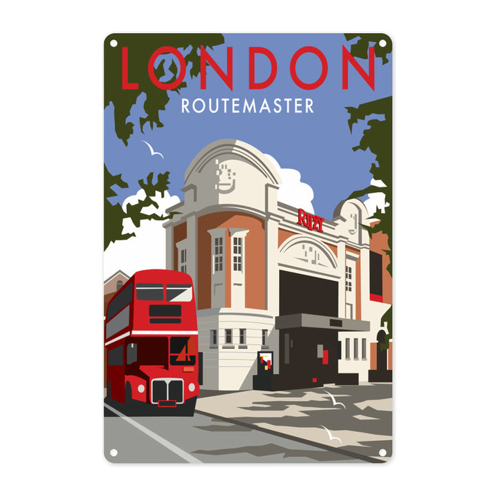 London Routemaster Ritzy Metal Sign