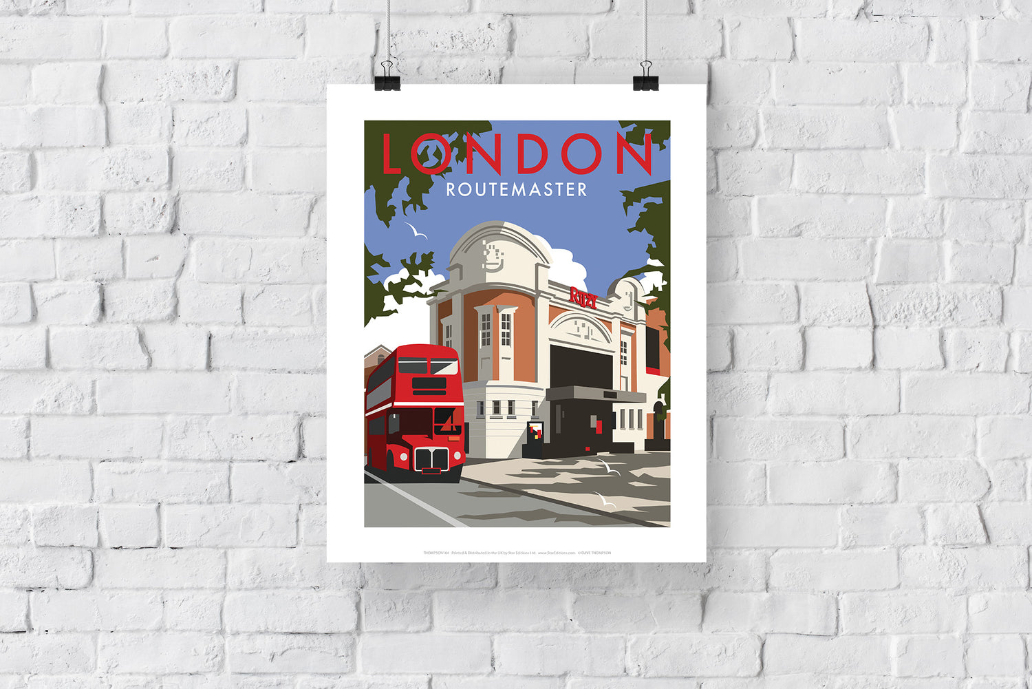 London Routemaster Ritzy - Art Print
