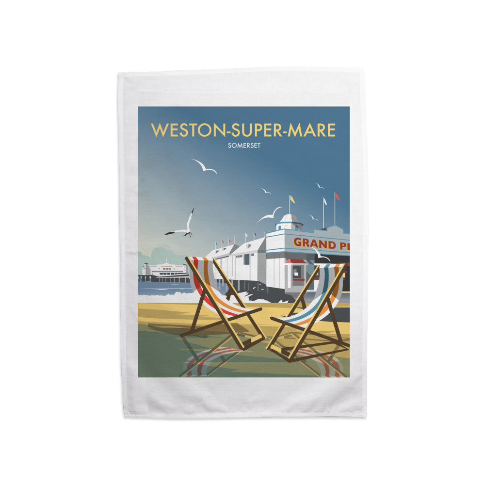 Weston Super Mare Tea Towel