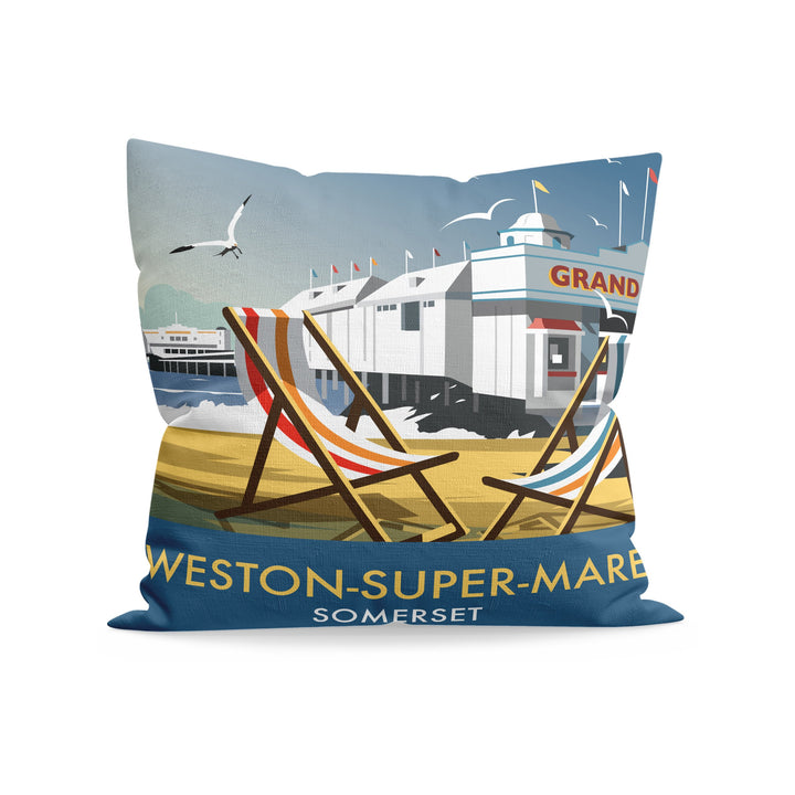 Weston Super Mare Fibre Filled Cushion