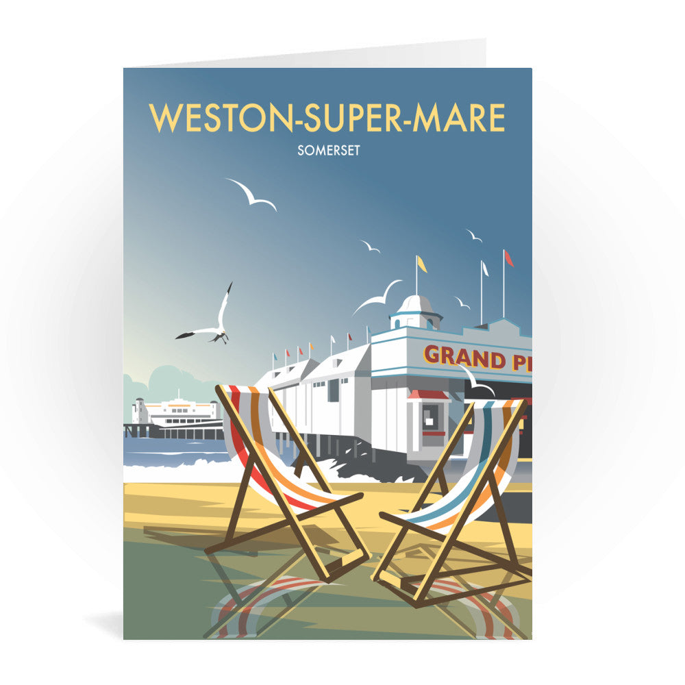 Weston Super Mare Greeting Card 7x5