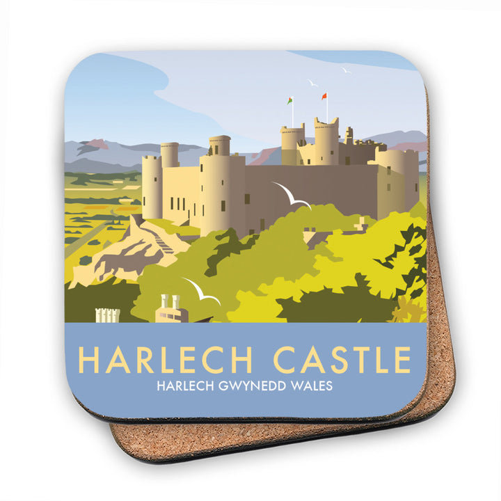 Harlech Castle MDF Coaster