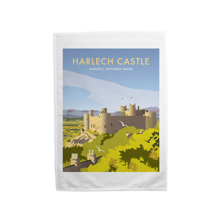 Harlech Castle Tea Towel