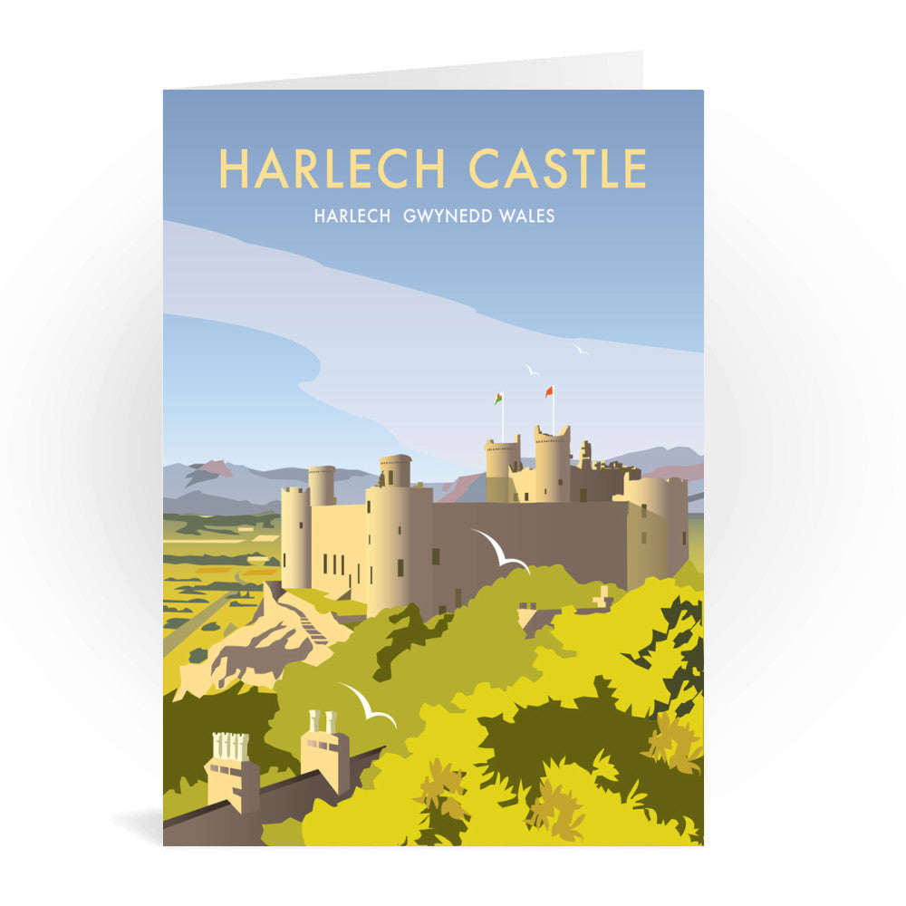 Harlech Castle Greeting Card 7x5