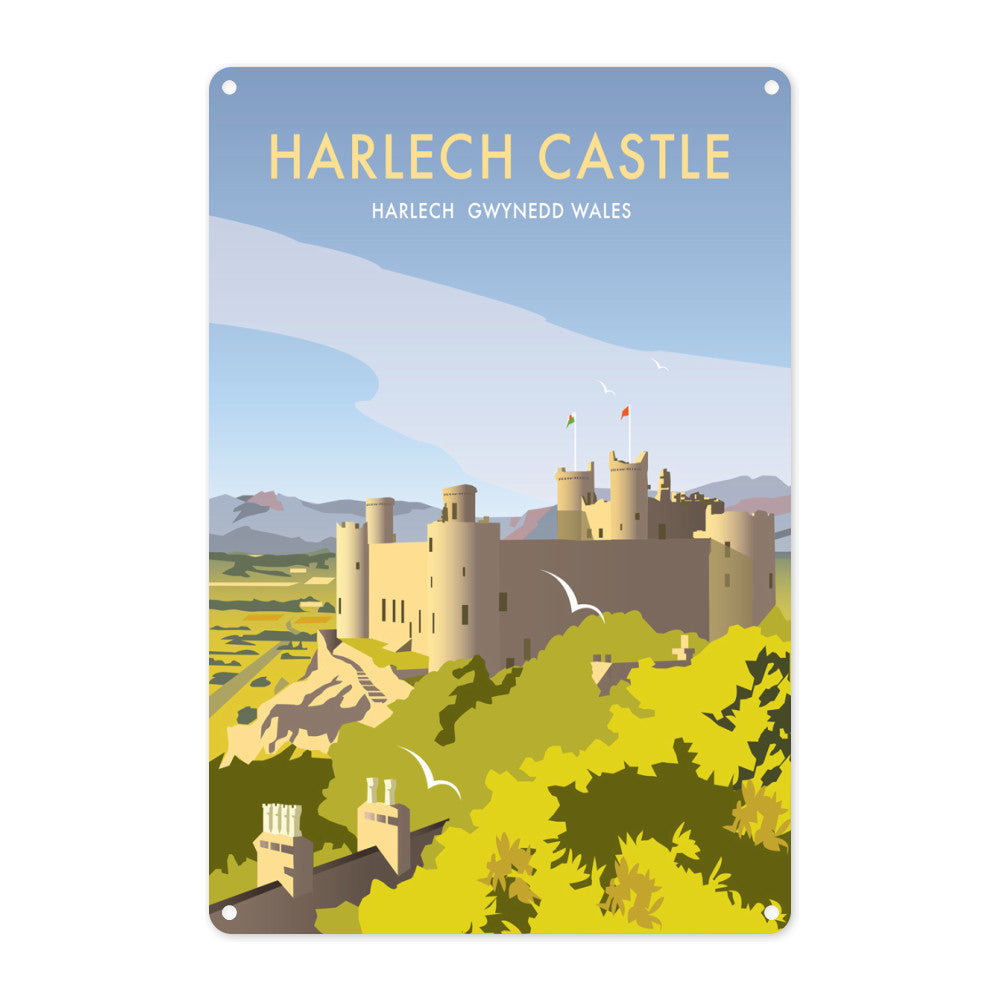 Harlech Castle Metal Sign