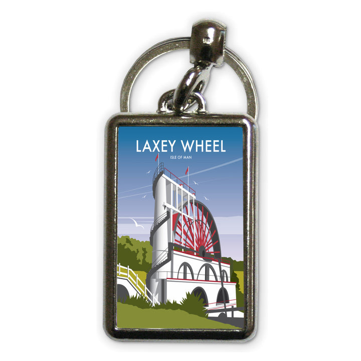 Laxey Wheel, Isle of Man Metal Keyring