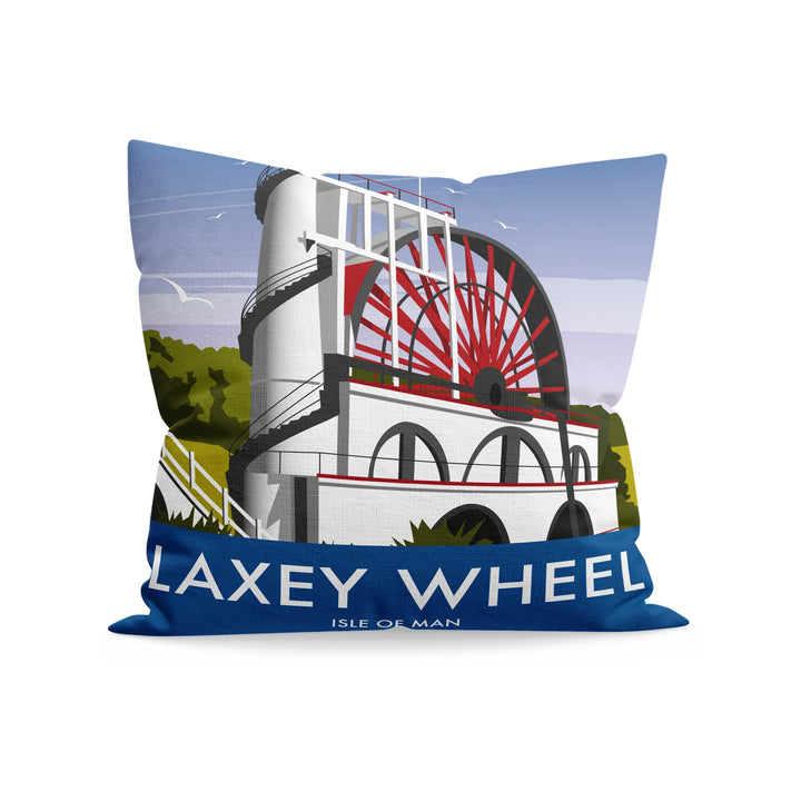 Laxey Wheel, Isle of Man Fibre Filled Cushion