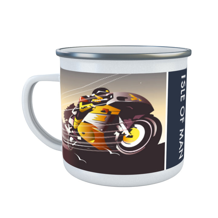 Isle of Man Racer Enamel Mug