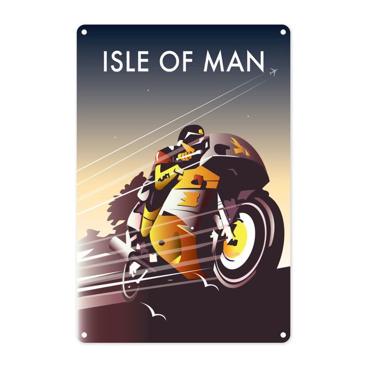 Isle of Man Racer Metal Sign