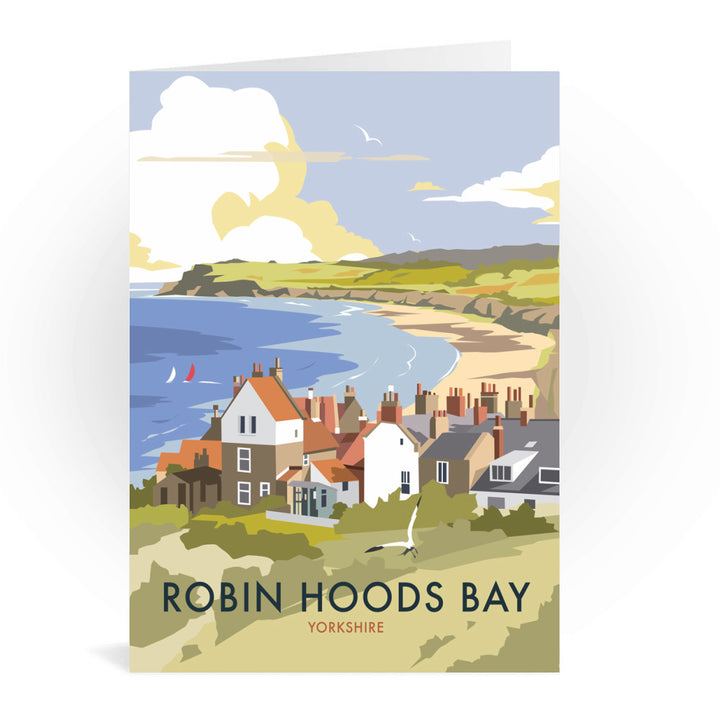 Robin Hoods Bay Greeting Card 7x5