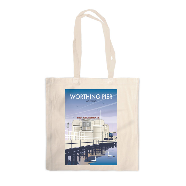 Worthing Pier Canvas Tote Bag