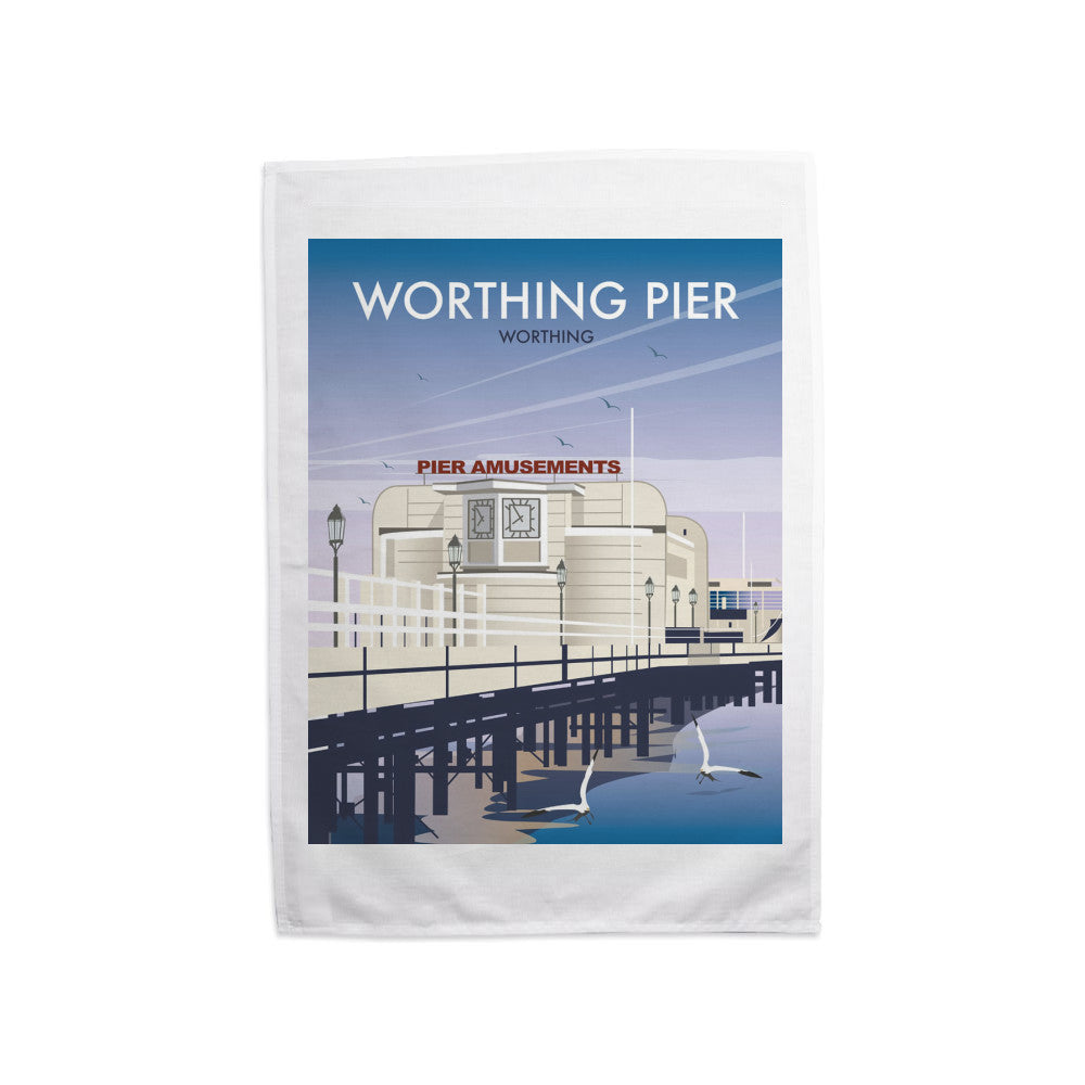 Worthing Pier Tea Towel